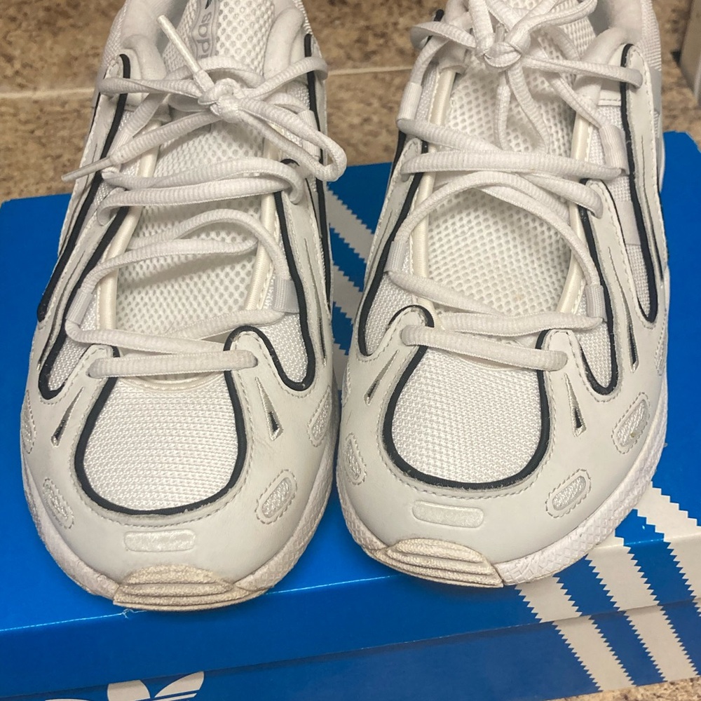 Adidas Men White and Black Sneakers